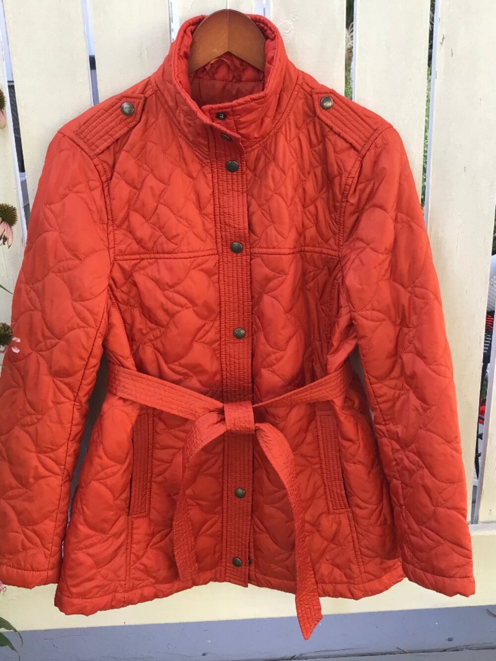 Orange Quilted Jacket